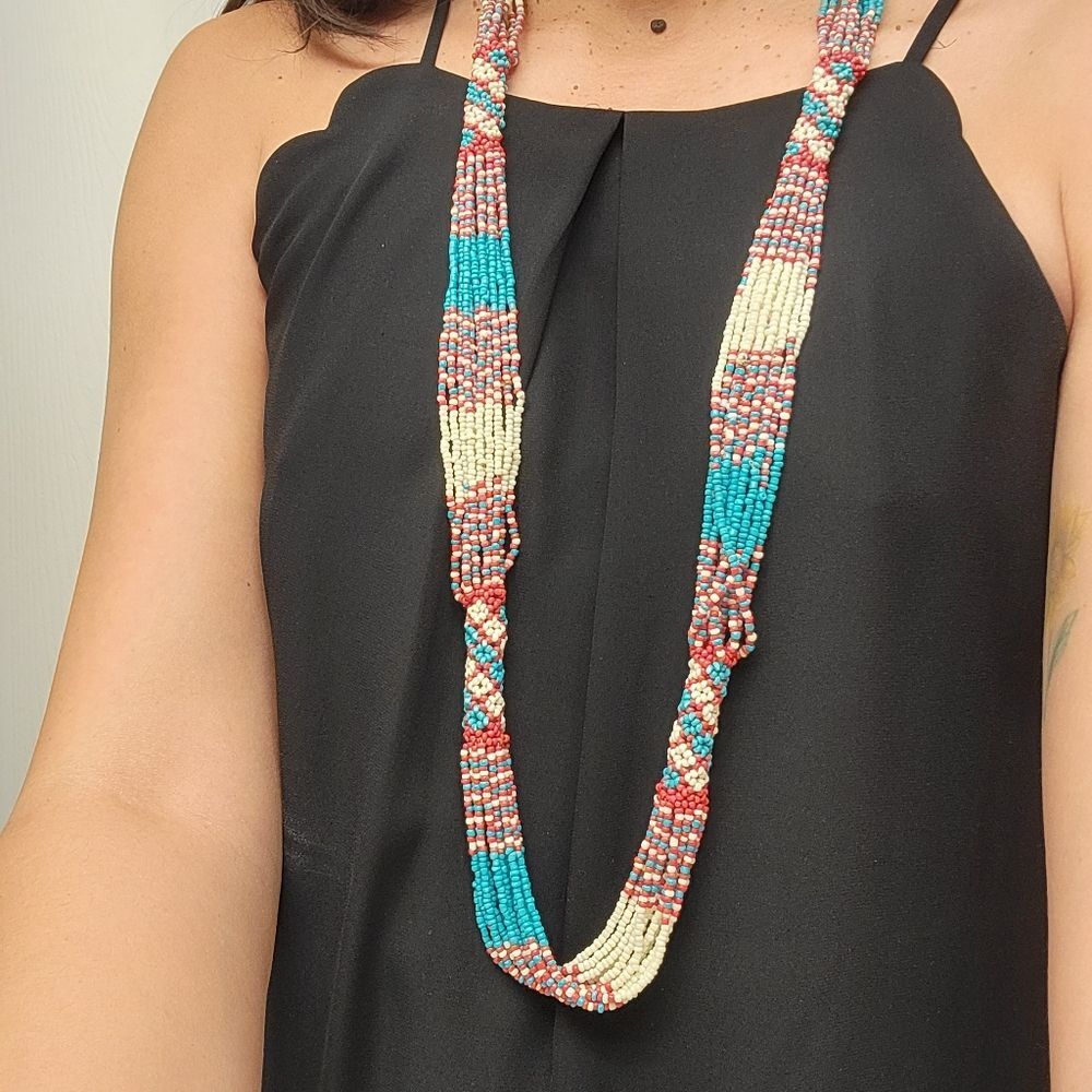 Long beaded necklace